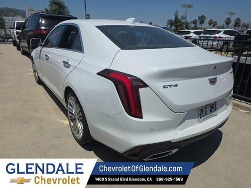 Summit White 2023 Cadillac CT4 Premium Luxury