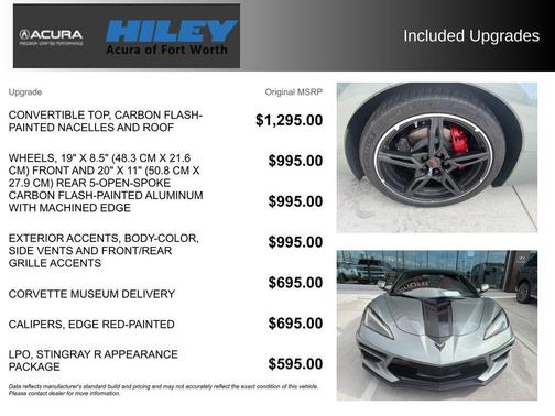 Gray Metallic 2023 Chevrolet Corvette Stingray w/2LT
