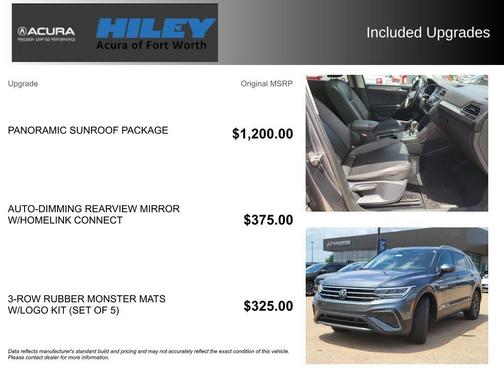 Platinum Gray Metallic 2022 Volkswagen Tiguan 2.0T SE