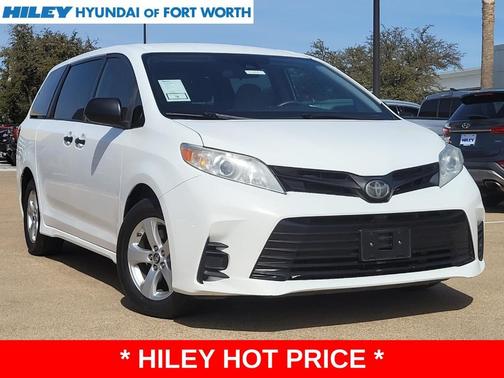 Super White 2020 Toyota Sienna L
