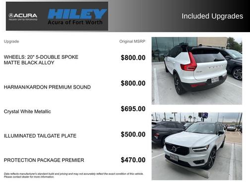 Crystal White Metallic 2021 Volvo XC40 T5 R-Design