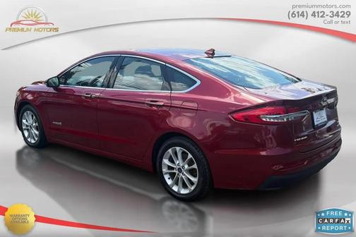 Red 2019 Ford Fusion Hybrid SEL