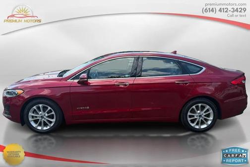 Red 2019 Ford Fusion Hybrid SEL