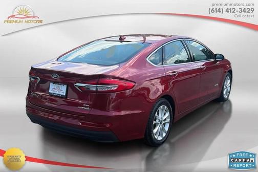 Red 2019 Ford Fusion Hybrid SEL