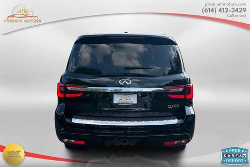 Black 2021 INFINITI QX80 Luxe