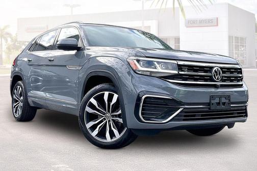 Pure Gray 2021 Volkswagen Atlas Cross Sport 3.6L V6 SEL Premium R-Line