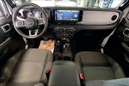 Bright White Clearcoat 2025 Jeep Wrangler 4-Door Sahara 4x4