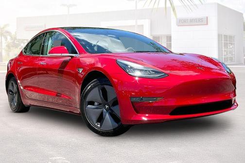 Red Multi-Coat 2018 Tesla Model 3 Long Range