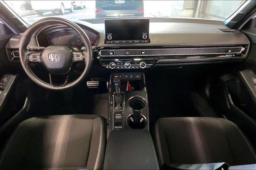 Platinum White Pearl 2025 Honda Civic Hybrid Sport Touring