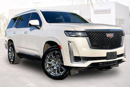 Crystal White Tricoat 2022 Cadillac Escalade Premium Luxury