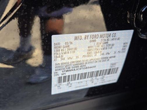 Agate Black Metallic 2026 Ford Explorer Tremor