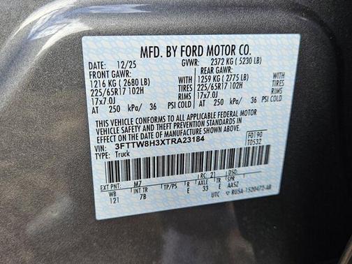 Carbonized Gray Metallic 2026 Ford Maverick XLT