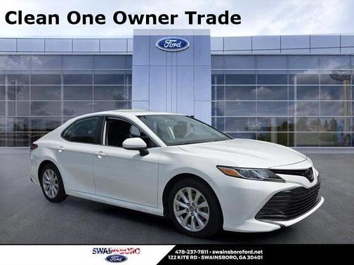 Super White 2019 Toyota Camry LE