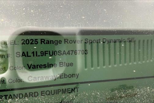 2025 Land Rover Range Rover Sport P400 Dynamic SE