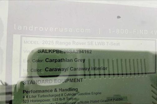2025 Land Rover Range Rover P530 SE 7 Seat