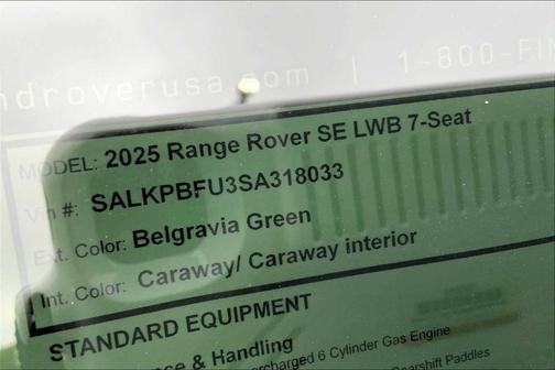 2025 Land Rover Range Rover P400 SE 7 Seat