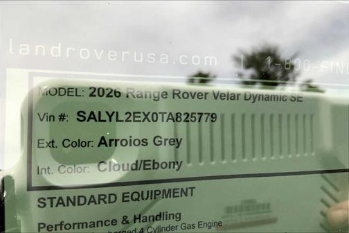 2026 Land Rover Range Rover Velar P250 Dynamic SE