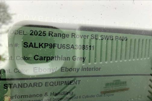 2025 Land Rover Range Rover P400 SE