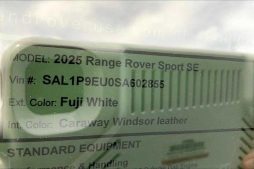 2025 Land Rover Range Rover Sport P360 SE