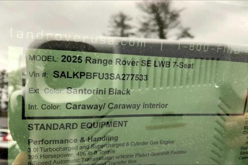 2025 Land Rover Range Rover P400 SE 7 Seat