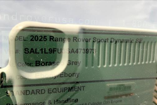 2025 Land Rover Range Rover Sport P400 Dynamic SE