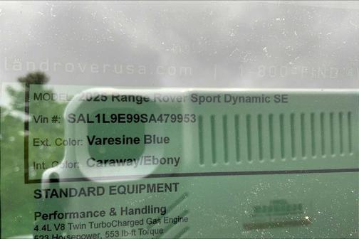 2025 Land Rover Range Rover Sport P530 Dynamic SE