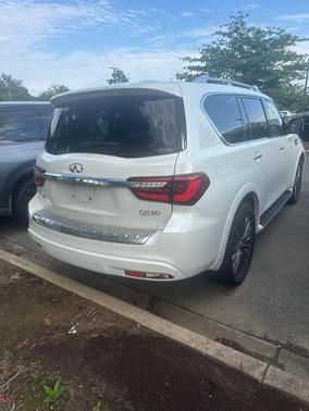 Moonstone White 2023 INFINITI QX80 SENSORY