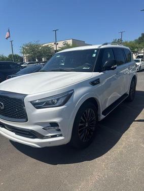 Aspen White 2024 INFINITI QX80 SENSORY