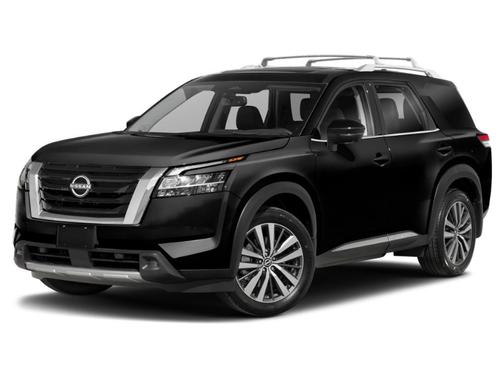 2 Tone Red / Black Roof 2023 Nissan Pathfinder Platinum
