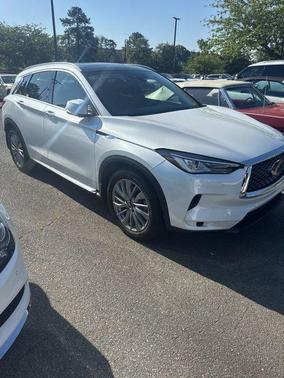 Radiant White 2023 INFINITI QX50 Luxe