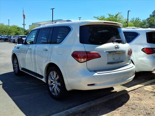 Moonlight White 2014 INFINITI QX80 Base