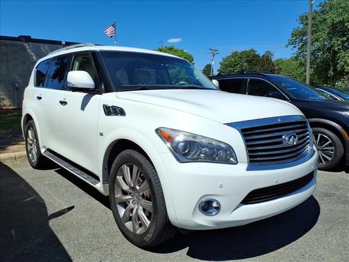 Moonlight White 2014 INFINITI QX80 Base