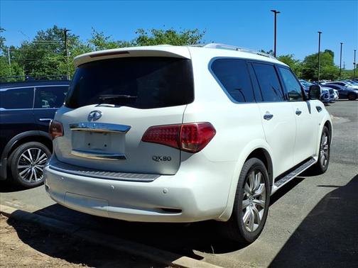 Moonlight White 2014 INFINITI QX80 Base