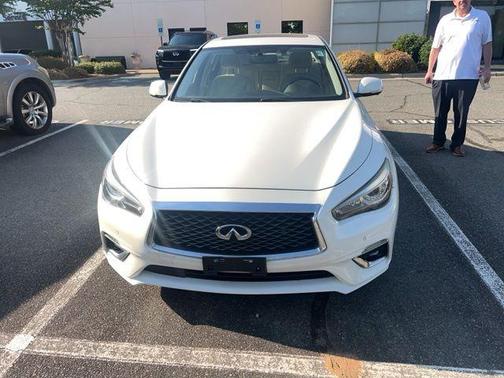 White 2018 INFINITI Q50 3.0t LUXE