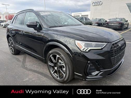 Black Metallic 2025 Audi Q3 45 S line Premium Plus