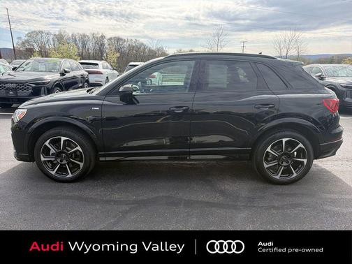 Black Metallic 2025 Audi Q3 45 S line Premium Plus