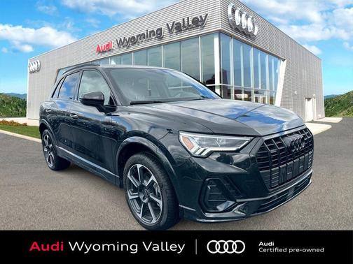 Black Metallic 2025 Audi Q3 45 S line Premium Plus