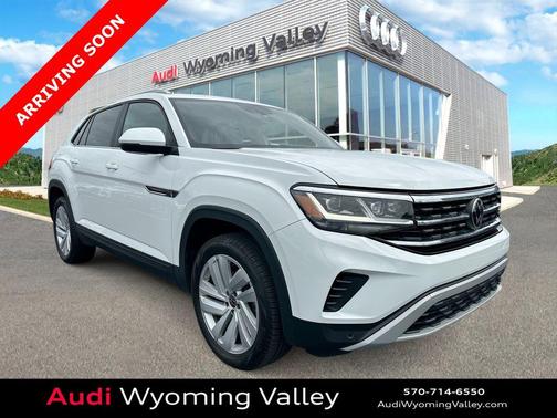 Pure White 2023 Volkswagen Atlas Cross Sport 2.0T SE w/Technology 4MOTION