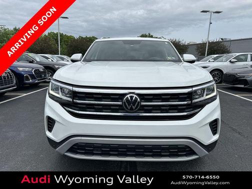 Pure White 2023 Volkswagen Atlas Cross Sport 2.0T SE w/Technology 4MOTION