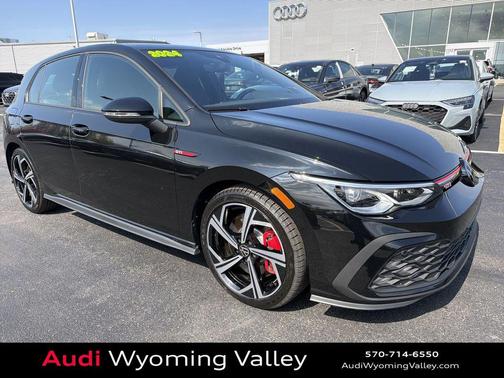 Black Metallic 2024 Volkswagen Golf GTI 2.0T SE DSG