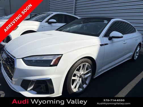 Glacier White Metallic 2023 Audi A5 Sportback 45 S Line Premium