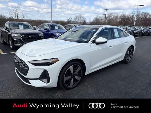 Glacier White Metallic 2025 Audi A5 Premium Plus TFSI quattro S tronic