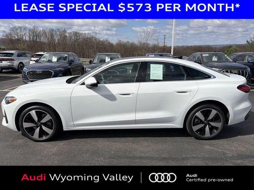 Glacier White Metallic 2025 Audi A5 Premium Plus TFSI quattro S tronic