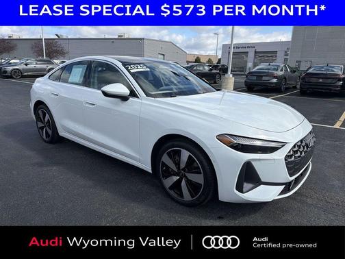 Glacier White Metallic 2025 Audi A5 Premium Plus TFSI quattro S tronic