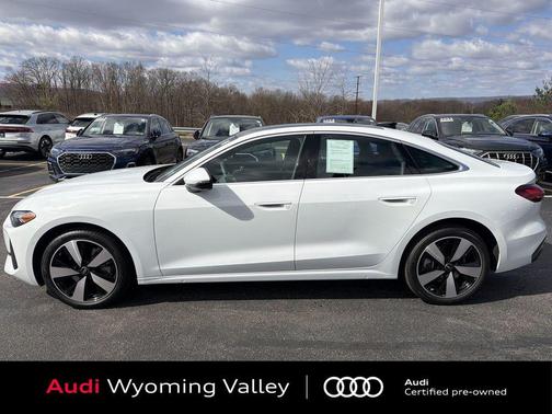 Glacier White Metallic 2025 Audi A5 Premium Plus TFSI quattro S tronic