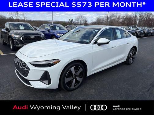 Glacier White Metallic 2025 Audi A5 Premium Plus TFSI quattro S tronic