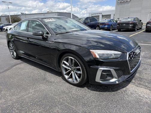 Mythos Black Metallic 2023 Audi A5 Sportback 45 S Line Premium