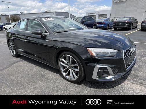 Mythos Black Metallic 2023 Audi A5 Sportback 45 S Line Premium