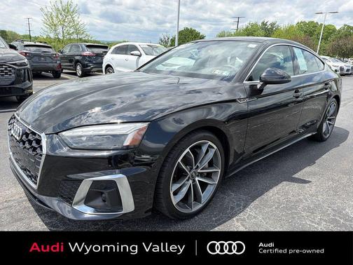 Mythos Black Metallic 2023 Audi A5 Sportback 45 S Line Premium