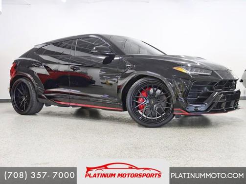 Nero Noctis Metallic 2022 Lamborghini Urus 1016 Carbon Widebody 24in Velos Wheels Rear TV's Custom Stereo Fully Loaded